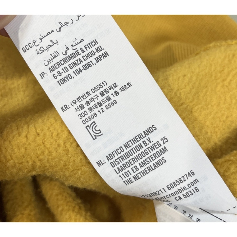 Hollister Womens Long Sleeve Hoodie Pullover Fleece Jacket Yellow XS - Picture 10 of 14